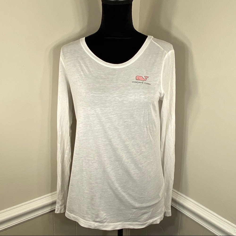 VINEYARD VINES White Classic Longsleeve Crewneck